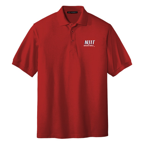  Red Silk Touch Polo - Basketball