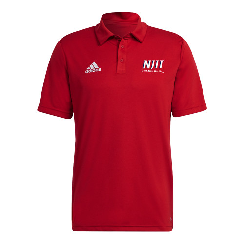  Adidas Red Entrada Polo - Basketball