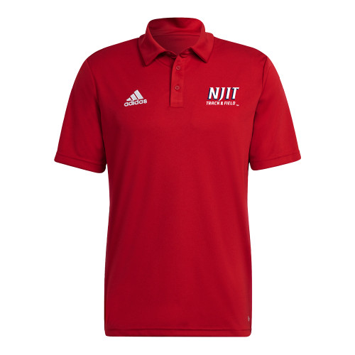  Adidas Red Entrada Polo - NJIT Track and Field