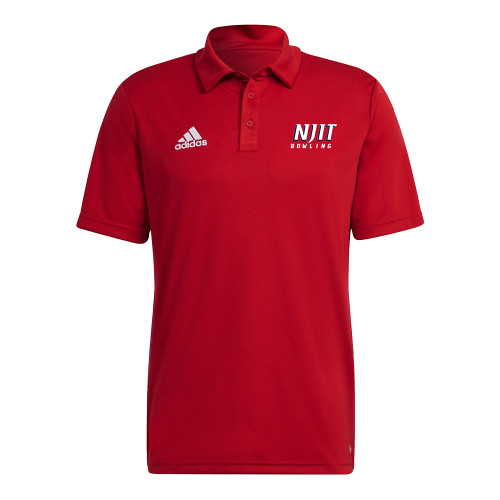  Adidas Red Entrada Polo - NJIT Bowling