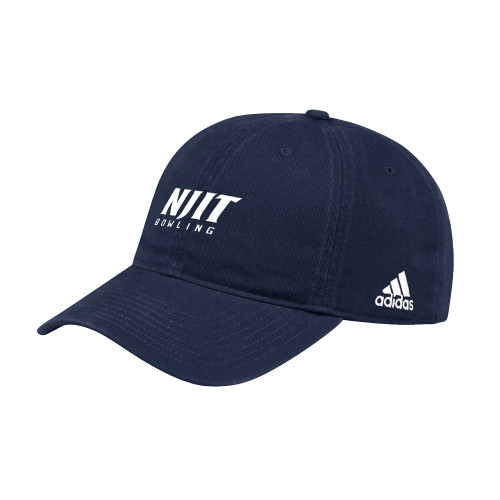  Adidas Navy Adjustable Washed Slouch - NJIT Bowling