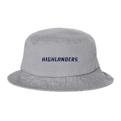  Sportsman Grey Bucket Hat - Highlanders Wordmark