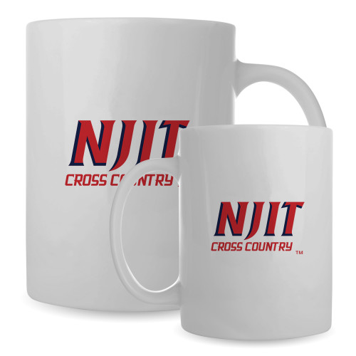  Full Color White Mug 15oz - NJIT - Cross Country