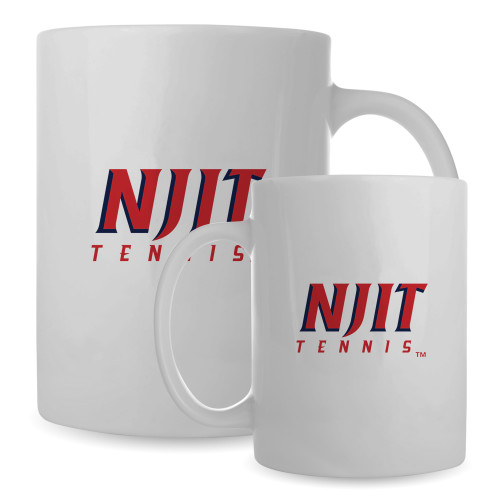  Full Color White Mug 15oz - NJIT - Track and Field
