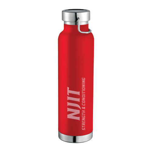  Thor Copper Vacuum Insulated Red Bottle 22oz - NJIT Strength and Cond Engraved