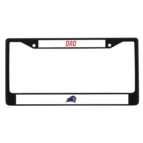  Dad Metal License Plate Frame in Black - Highlander Head