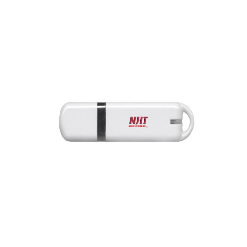  USB White Pen Drive 4G - NJIT Highlanders Stacked