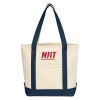 Thumbnail image for  Cotton Canvas Natural/Navy Tote Bag