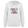 Thumbnail image for  ENZA Womens White V Notch Raw Edge Fleece Hoodie
