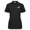 Thumbnail image for  Womens Silk Touch Black Pique Polo