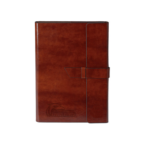  Fabrizio Junior Brown Portfolio w/Loop Closure - Primary Logo Engraved