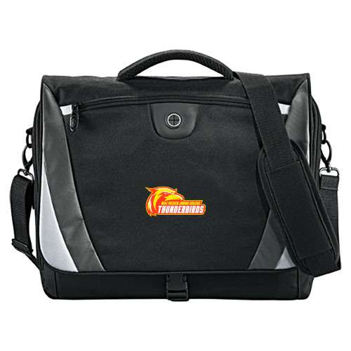 NMJC Black/Grey Slope Computer Messenger Bag