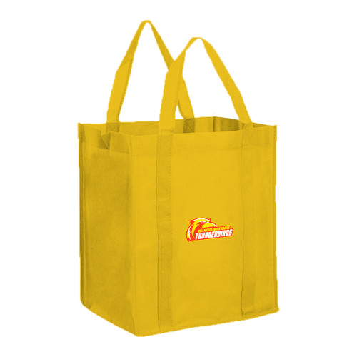  Non Woven Gold Grocery Tote - Primary Logo