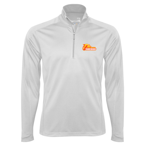  Syntrel White Interlock 1/4 Zip - Primary Logo