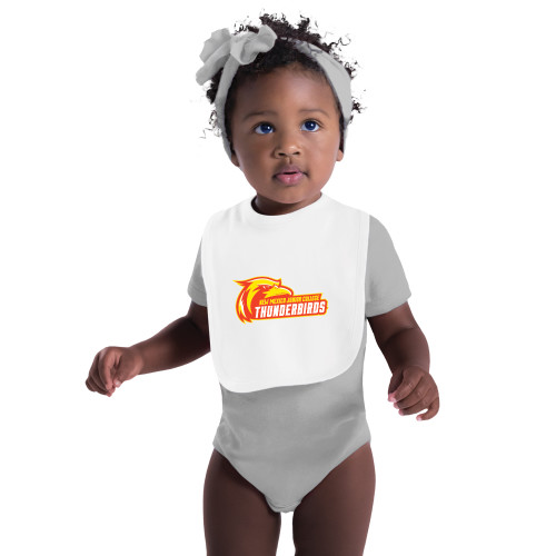  White Baby Bib - Primary Logo