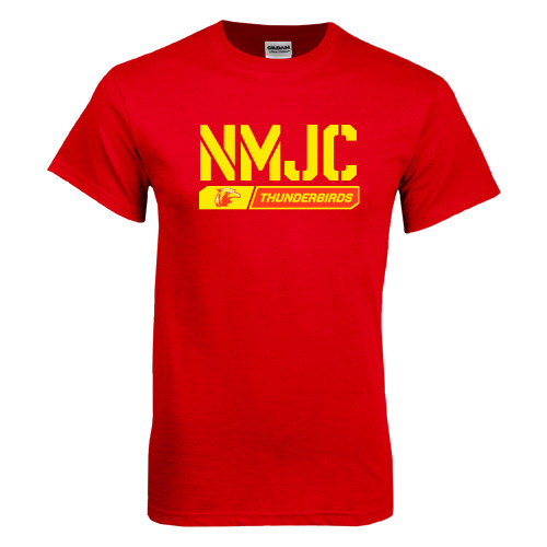 Red T Shirt - NMJC Thunderbirds Stencil Bar
