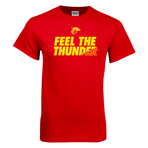  Red T Shirt - Feel The Thunder