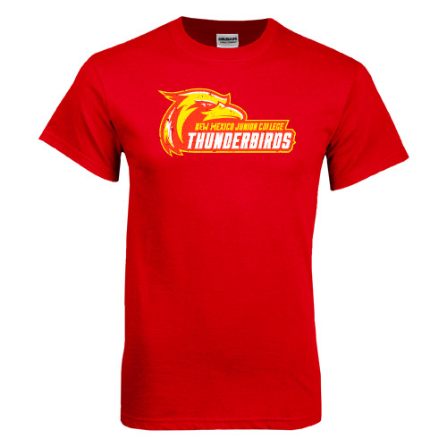  Red T Shirt - Primary Logo Distressed
