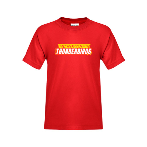  Youth Red T Shirt - Thunderbirds Word Mark