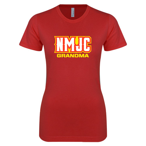  Next Level Womens Red Boyfriend Tee - Grandma