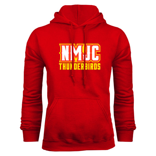  Red Fleece Hoodie - NMJC Thunderbirds Lettermark