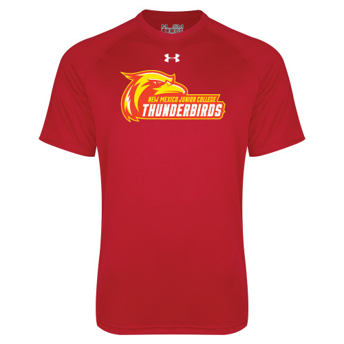  Under Armour Red Tech Tee - Primary Logo