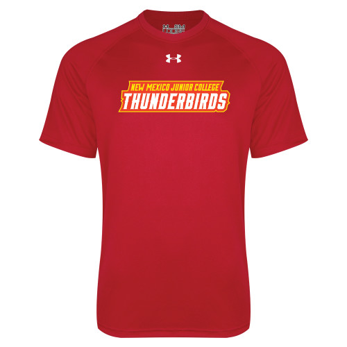  Under Armour Red Tech Tee - Thunderbirds Word Mark
