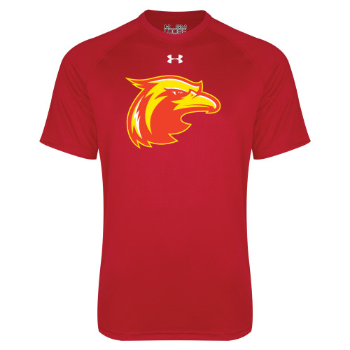  Under Armour Red Tech Tee - Thunderbird Head