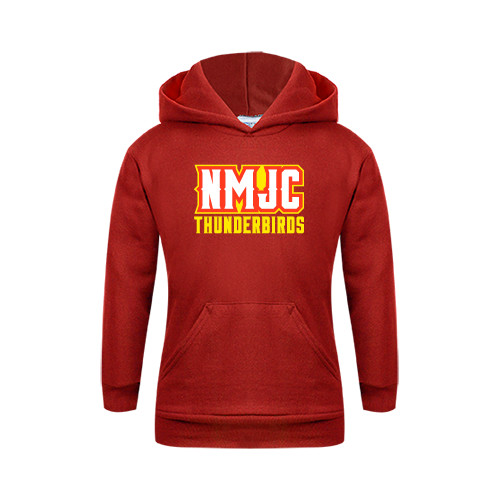  Youth Red Fleece Hoodie - NMJC Thunderbirds Lettermark
