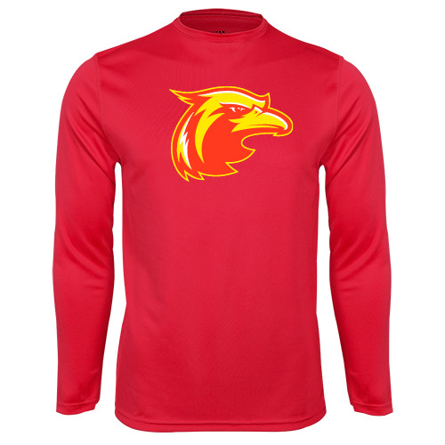  Red Performance Long Sleeve Shirt - Thunderbird Head