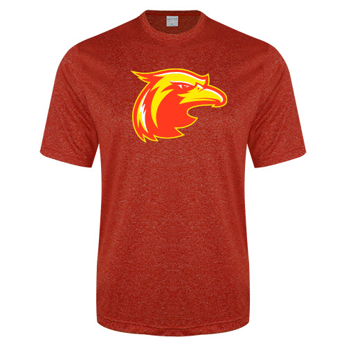  Red Heather Performance Contender Tee - Thunderbird Head