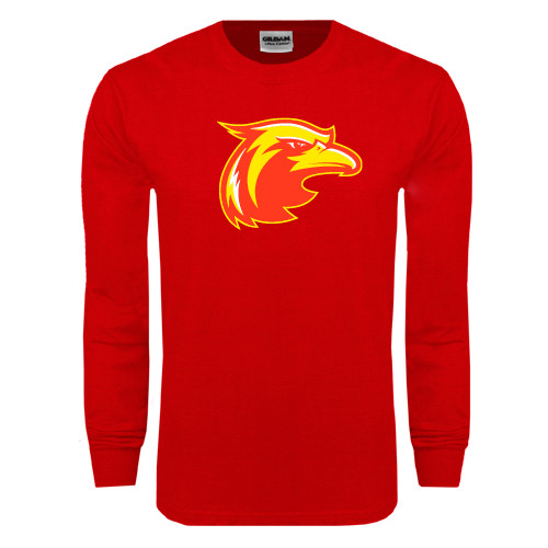  Red Long Sleeve T Shirt - Thunderbird Head