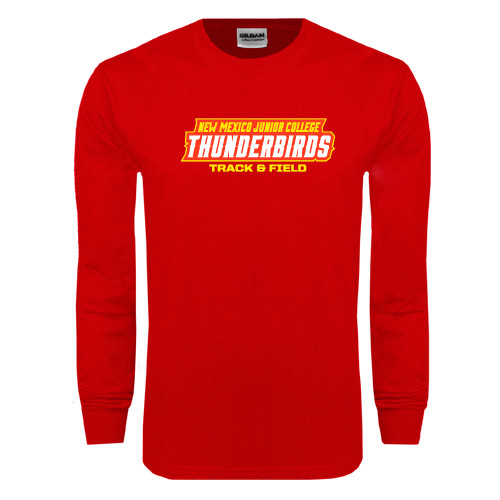  Red Long Sleeve T Shirt - Track & Field
