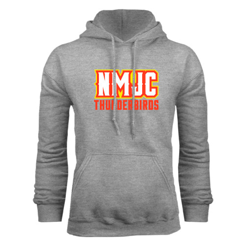  Grey Fleece Hoodie - NMJC Thunderbirds Lettermark