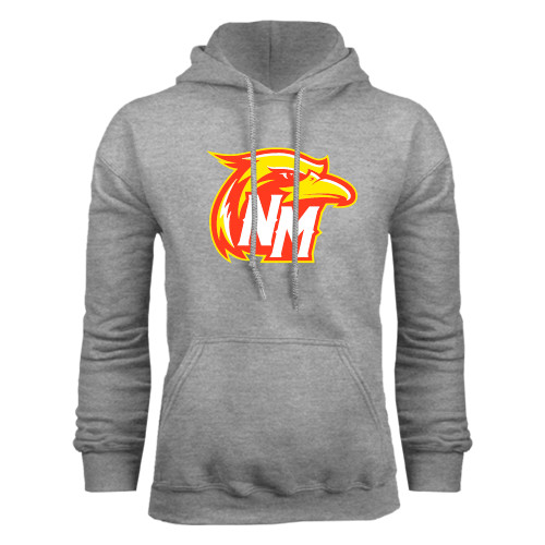  Grey Fleece Hoodie - NM Head Logo