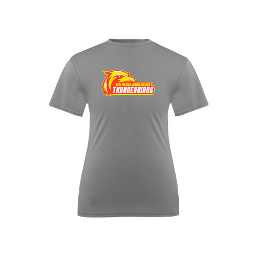  Youth Performance Grey Concrete Tee - Primary Logo