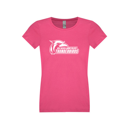  Next Level Girls Fuchsia Fashion Fit T Shirt - Primary Logo