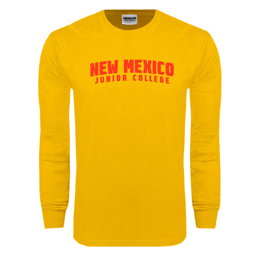  Gold Long Sleeve T Shirt - Arched New Mexico Junior College