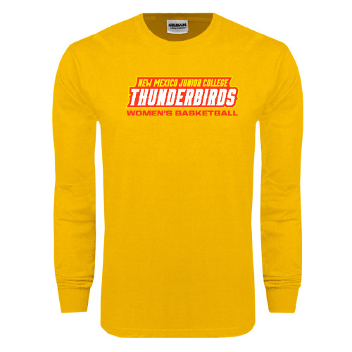  Gold Long Sleeve T Shirt - Womens Basketball
