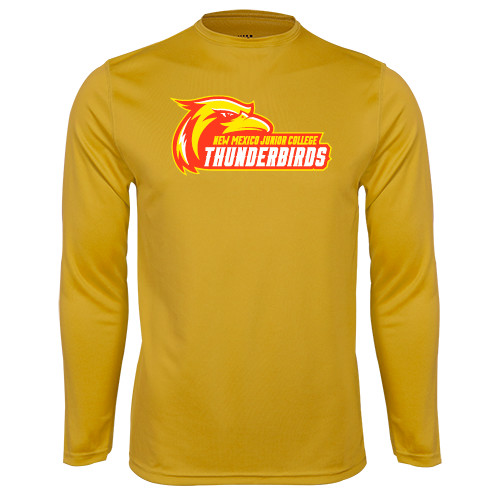  Gold Performance Long Sleeve Shirt - Primary Logo