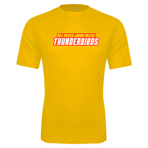  Gold Performance Tee - Thunderbirds Word Mark