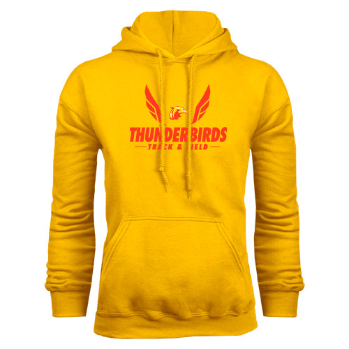  Gold Fleece Hoodie - Thunderbirds Track & Field Wings