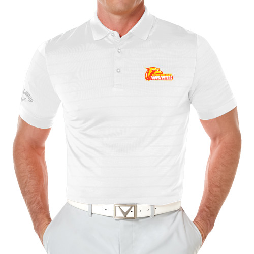  Callaway Opti Vent White Polo - Primary Logo