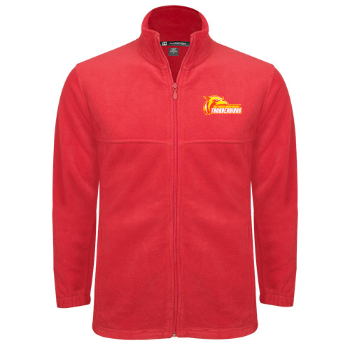  Red Fleece Full Zip Jacket - Primary Logo