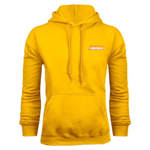  Gold Fleece Hoodie - Thunderbirds Word Mark