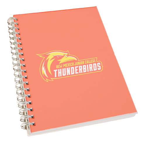  Clear 7 x 10 Spiral Journal Notebook - Primary Logo