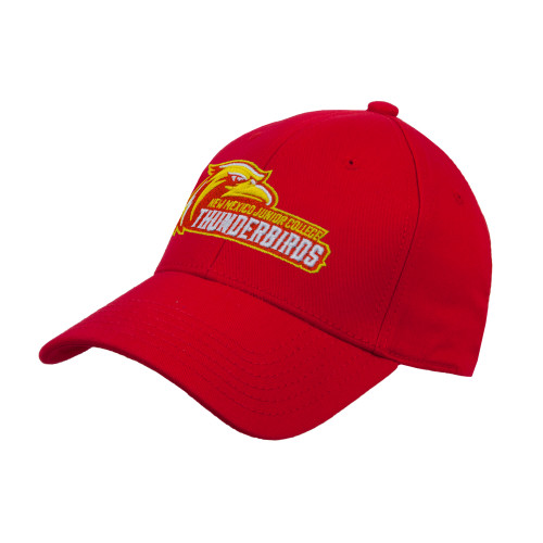  Red Structured Adjustable Pro Style Hat - Primary Logo