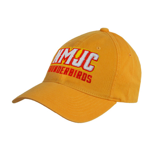  Gold Unstructured Adjustable Low Profile Hat - NMJC Thunderbirds Lettermark