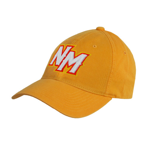  Gold Unstructured Adjustable Low Profile Hat - NM Lettermark