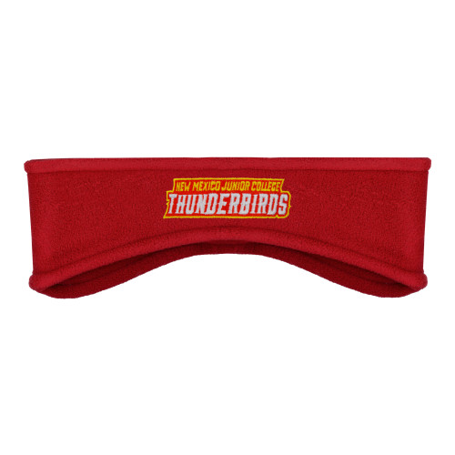  Red Stretch Fleece Headband - Thunderbirds Word Mark